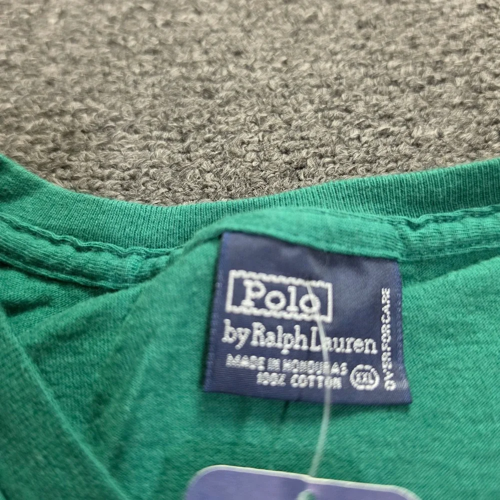 Polo Ralph Lauren Pocket T-Shirt Mens XXL Green Short Sleeve Pony Logo NWT